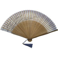 扇子&扇子袋セット 夏霞 薄紫