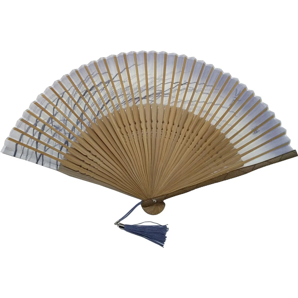名入れ専用】扇子&扇子袋セット 夏霞 薄紫 – 江戸扇子と