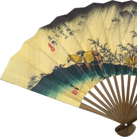 江戸扇子 No.6 浮世絵 東海道五十三次 広重 庄野 白雨