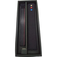 Set of red linesfolding fan Cubic."