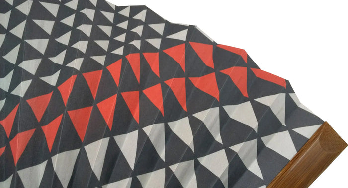 Edo fan No.34 Scales, red