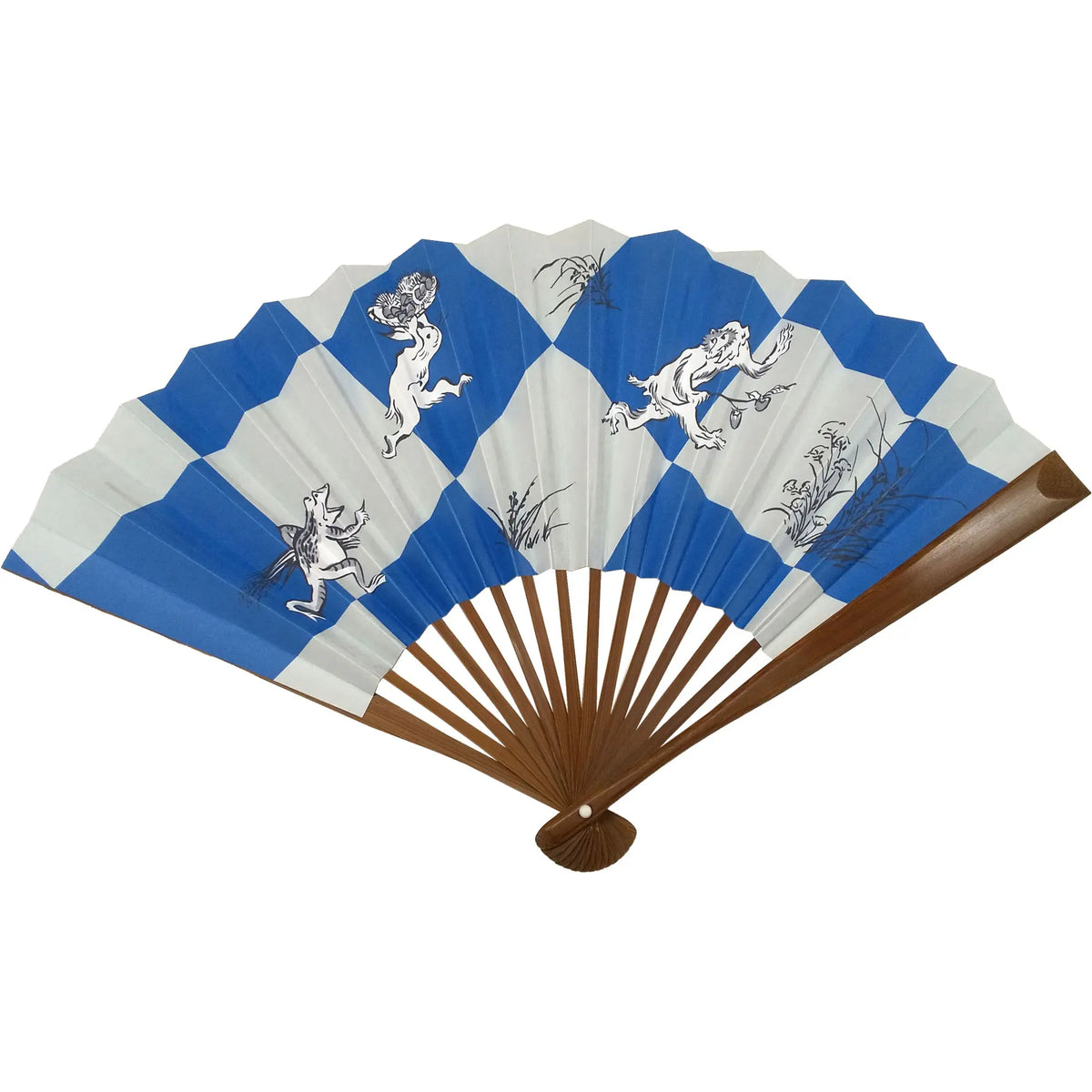 [New in 2024Edo fan No.37 Birds, beasts and caricatures, large harvest