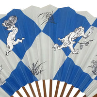 [New in 2024Edo fan No.37 Birds, beasts and caricatures, large harvest