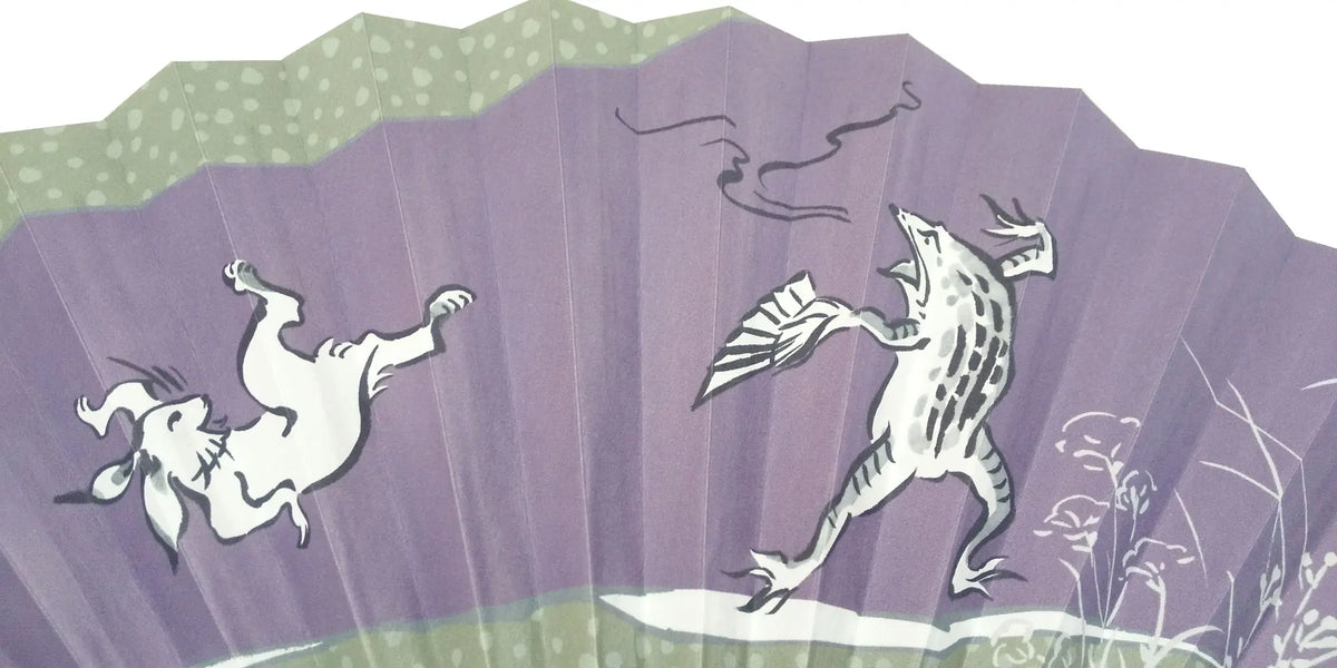 [New in 2024Edo fan No.36 Birds, beasts and caricatures, big smile