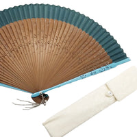 Rose Turquoisefolding fan&folding fanBag Set