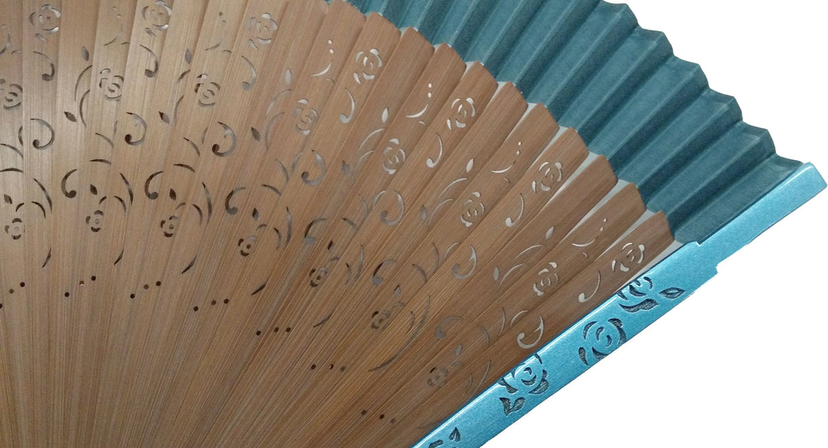 Rose Turquoisefolding fan&folding fanBag Set