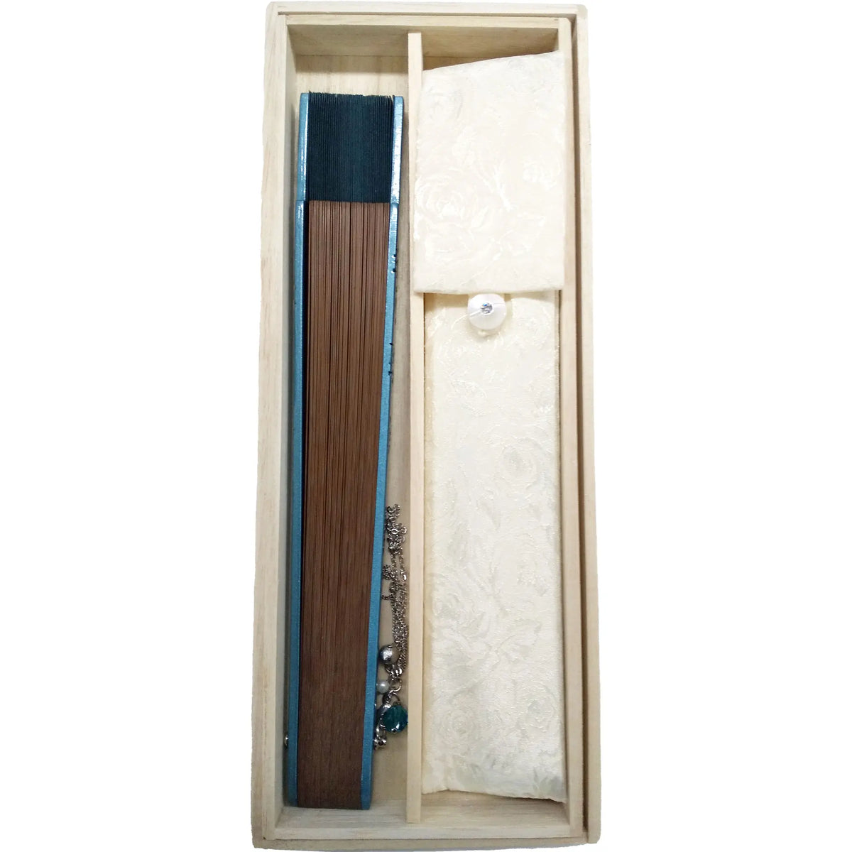 Rose Turquoisefolding fan&folding fanBag Set