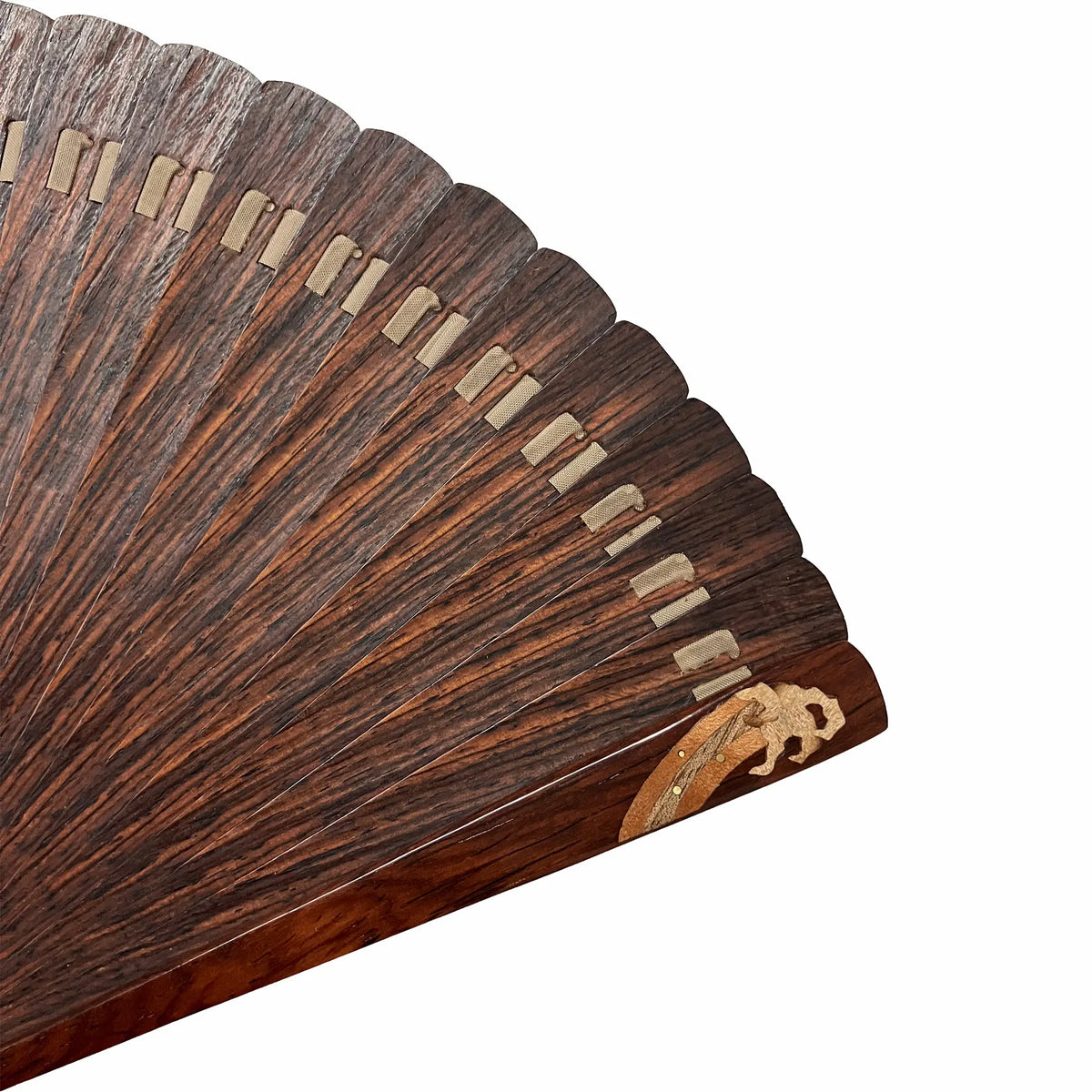 VALEDO (Spain) Firenze wood inlay Namiura leatherfolding fanin leather and paulownia box