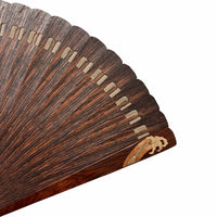 VALEDO (Spain) Firenze wood inlay Namiura leatherfolding fanin leather and paulownia box