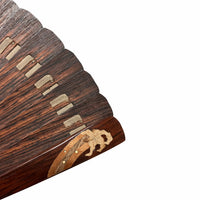 VALEDO (Spain) Firenze wood inlay Namiura leatherfolding fanin leather and paulownia box