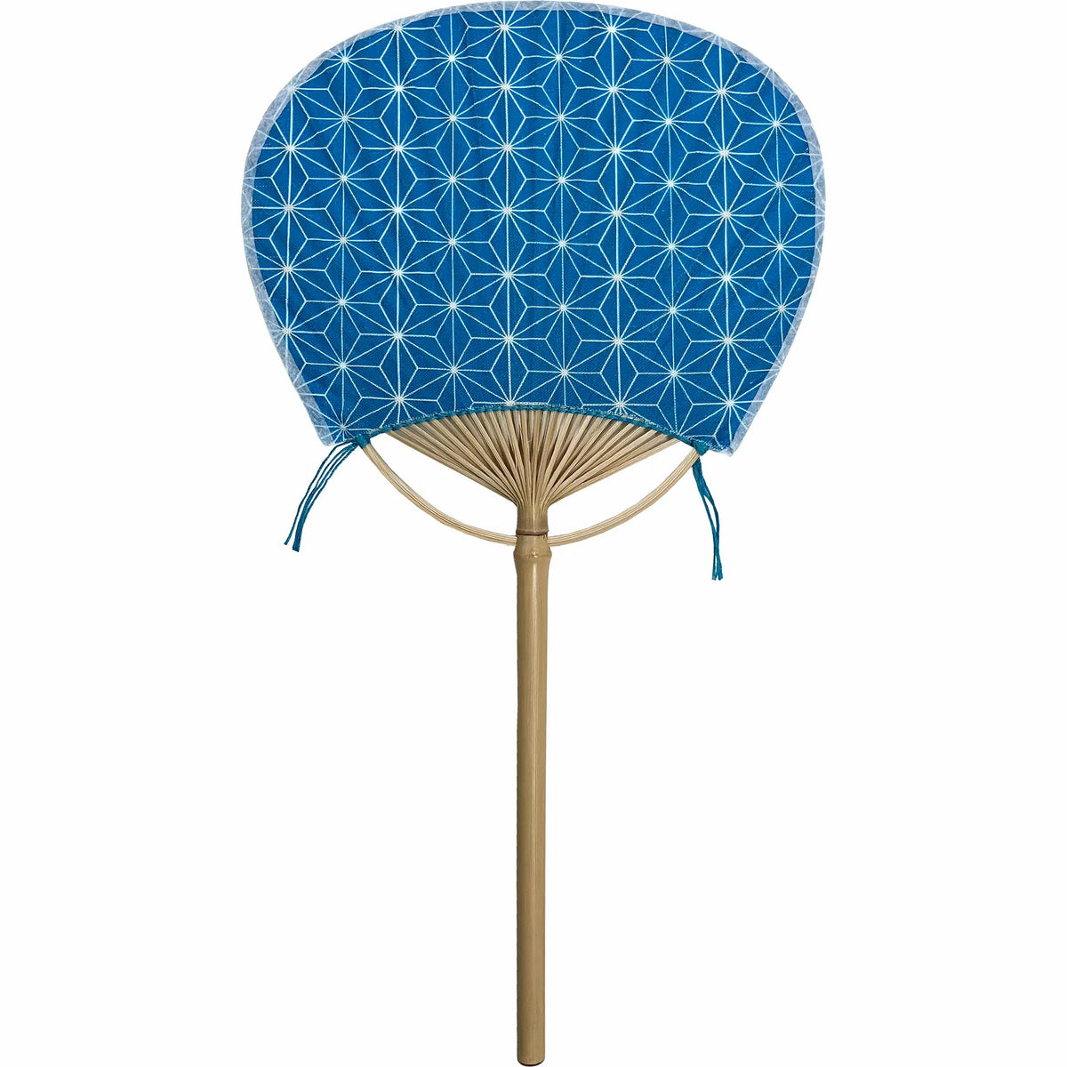 legume (esp. edible legumes or beans, such as beans boiled in soy sauce and sugar)round fan Asano-ha deisignblue (colour, color)