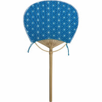 legume (esp. edible legumes or beans, such as beans boiled in soy sauce and sugar)round fan Asano-ha deisignblue (colour, color)