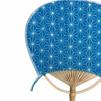 legume (esp. edible legumes or beans, such as beans boiled in soy sauce and sugar)round fan Asano-ha deisignblue (colour, color)