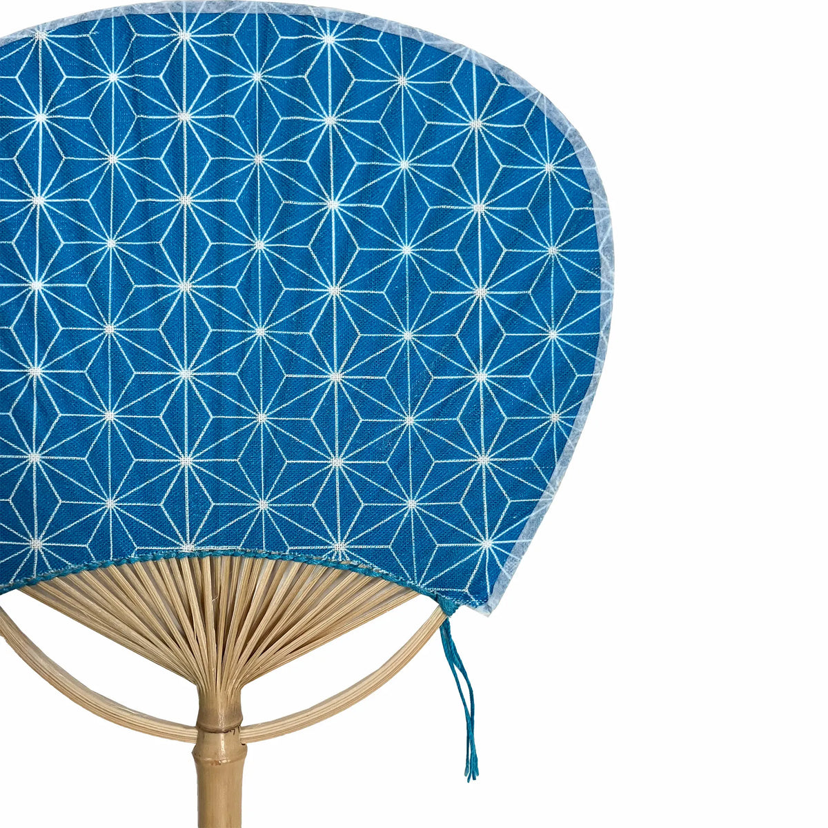 legume (esp. edible legumes or beans, such as beans boiled in soy sauce and sugar)round fan Asano-ha deisignblue (colour, color)