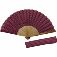 Special selection gauze silkfolding fanSet in paulownia box, grape color