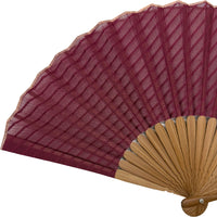 Special selection gauze silkfolding fanSet in paulownia box, grape color