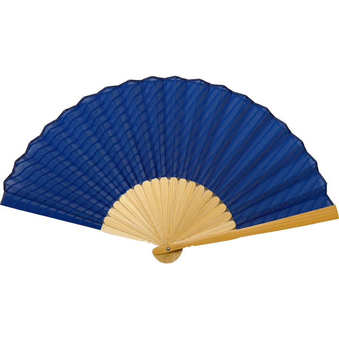 Special selection gauze silkfolding fanSet, in paulownia box, lapis lazuli color