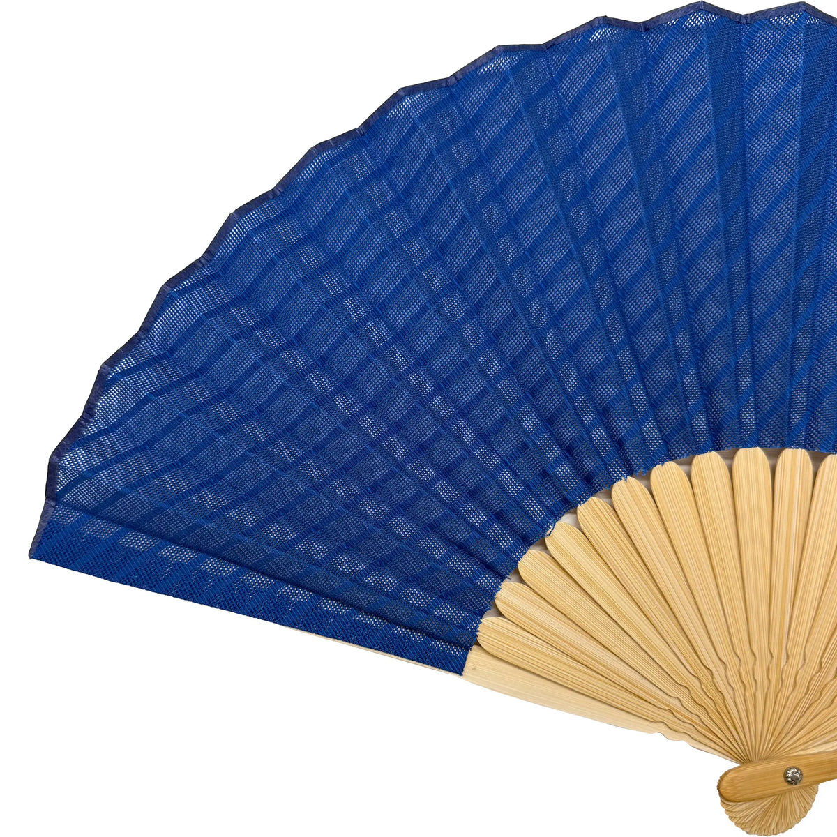 Special selection gauze silkfolding fanSet, in paulownia box, lapis lazuli color
