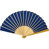 Special selection gauze silkfolding fanSet, in paulownia box, lapis lazuli color