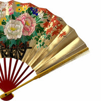 【名入れ専用】春慶塗 飾り扇子 花車 扇子立て 箱つき