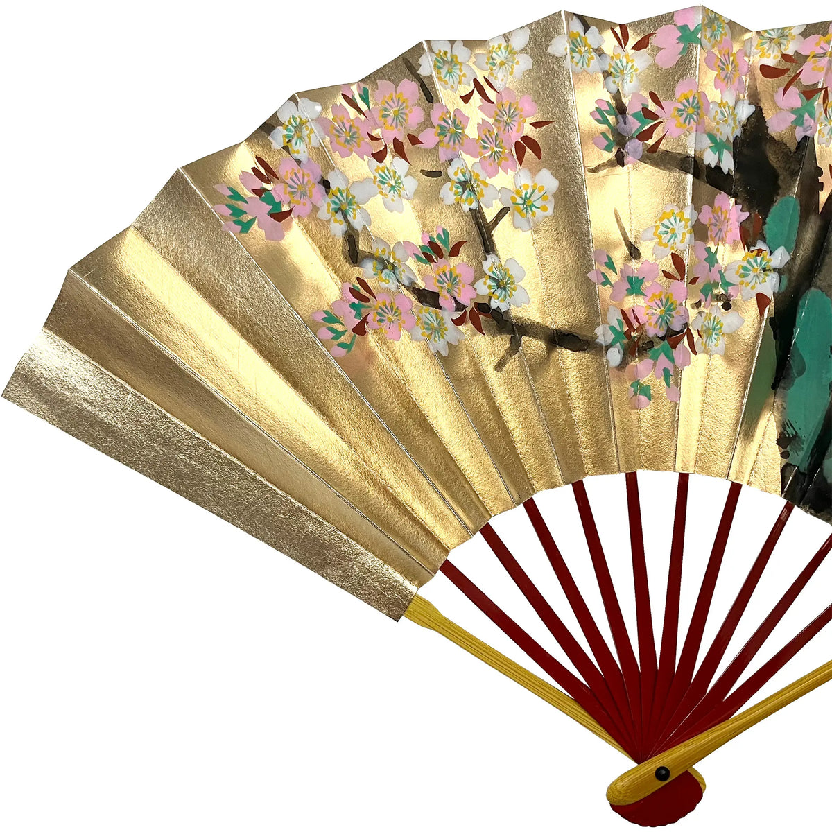 【名入れ専用】春慶塗 飾り扇子 桜 扇子立て 箱つき