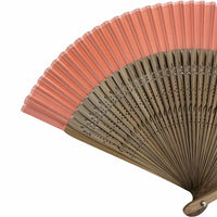 silkfolding fanCoral (peach)