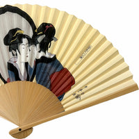 【名入れ専用】浮世絵扇子 喜多川歌麿 姿見七人化粧