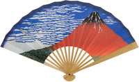 【名入れ専用】江戸扇子 No.1 浮世絵 冨嶽三十六景 北斎 凱風快晴 赤富士