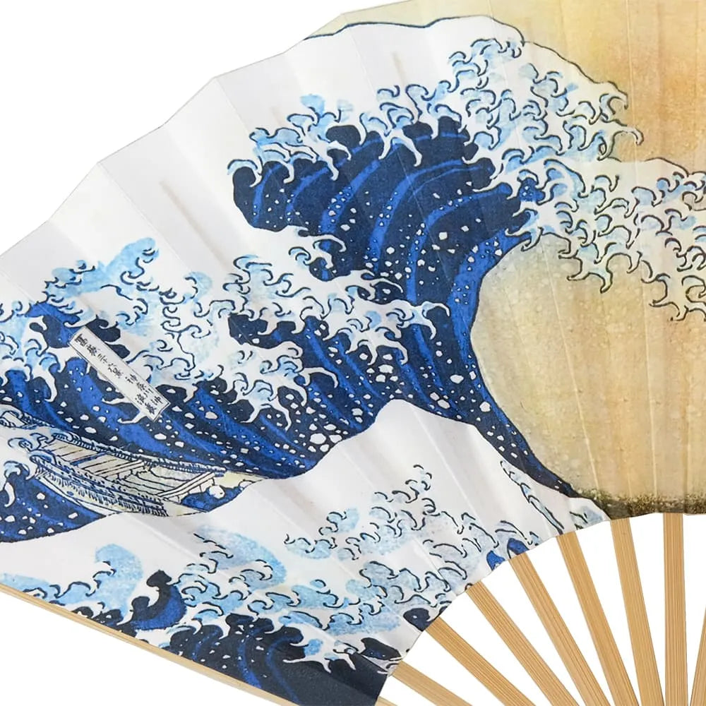 【名入れ専用】江戸扇子 No.2 浮世絵 冨嶽三十六景 北斎 神奈川沖 浪裏