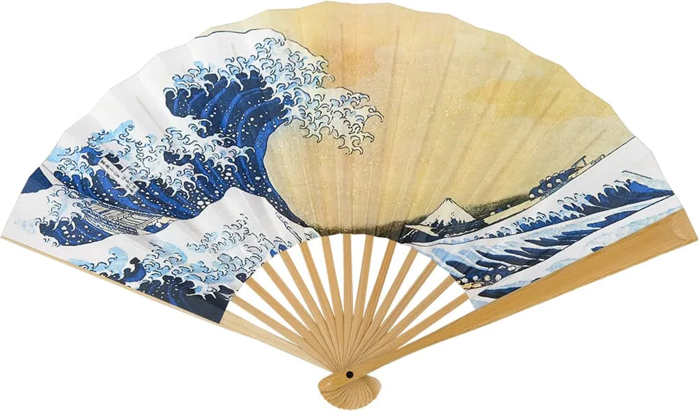 【名入れ専用】江戸扇子 No.2 浮世絵 冨嶽三十六景 北斎 神奈川沖 浪裏