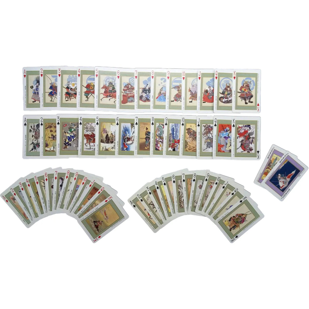 Playing Card Card Warlord SAMURAI 54 Prints Collection of the Samurai Pictures