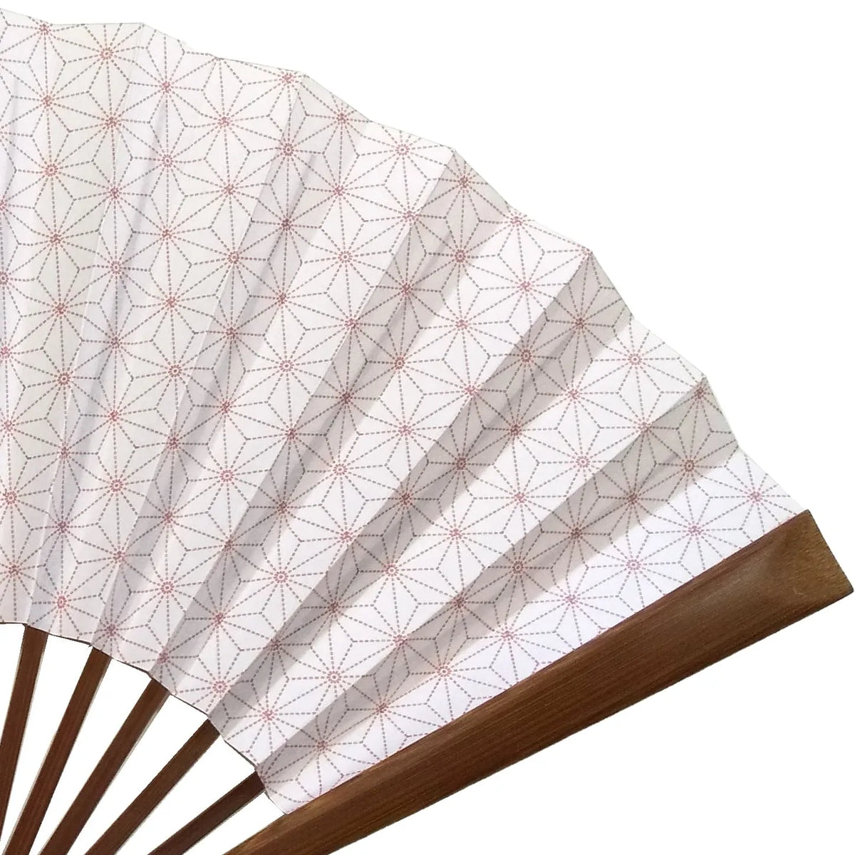 【名入れ専用】江戸扇子 No.30 麻の葉 毬 淡紅色