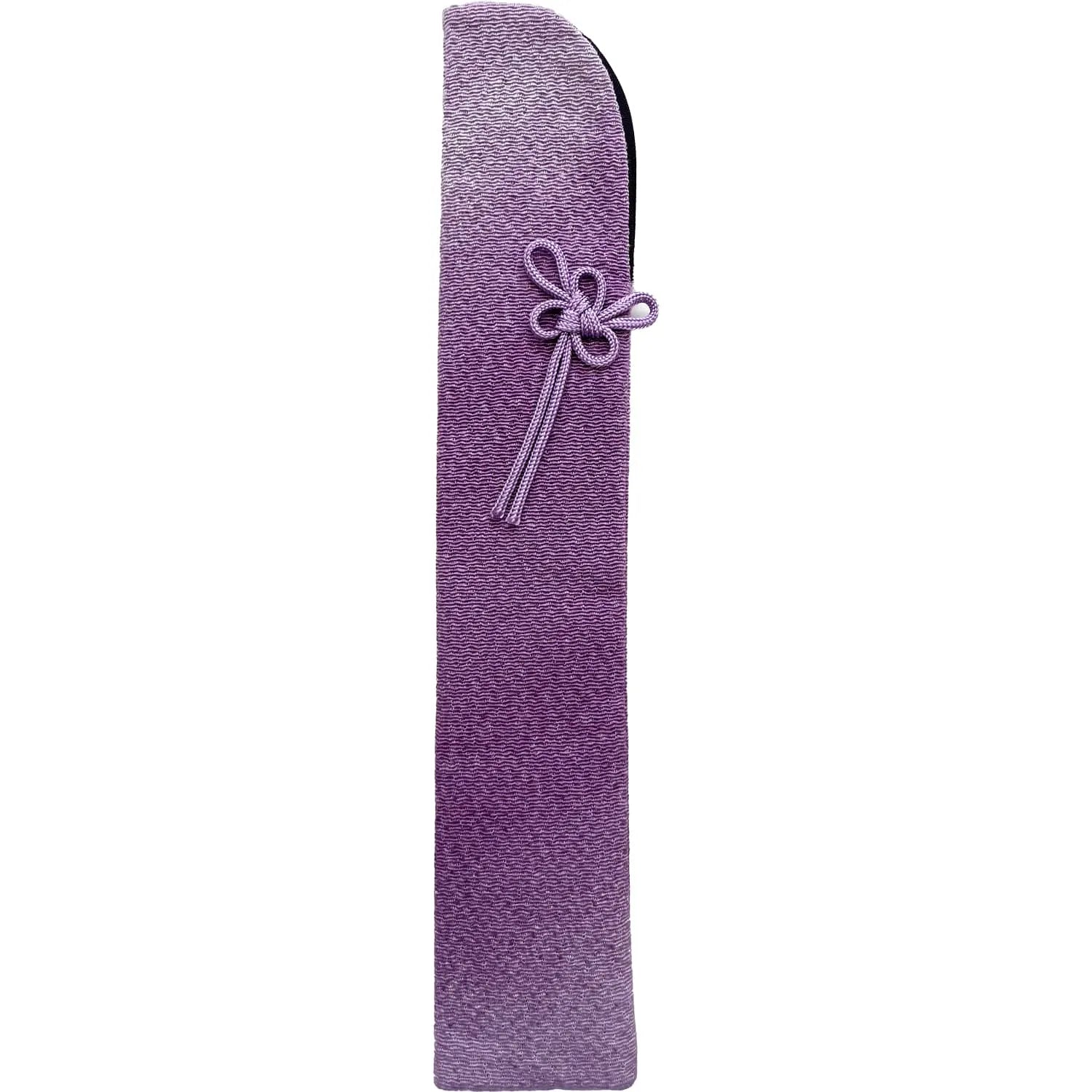 folding fanBag, plain, blotchy, purple, for 6.5