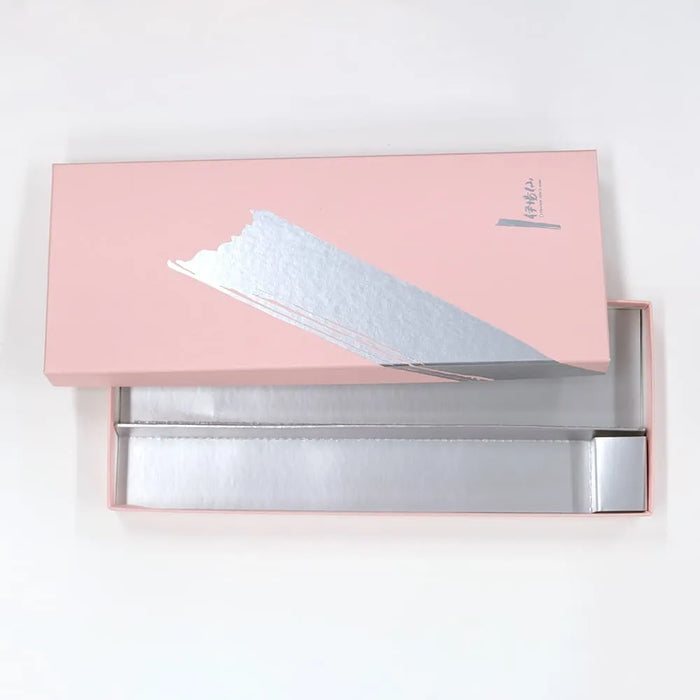 6.5" (22.5cm)folding fanPaper box, pink