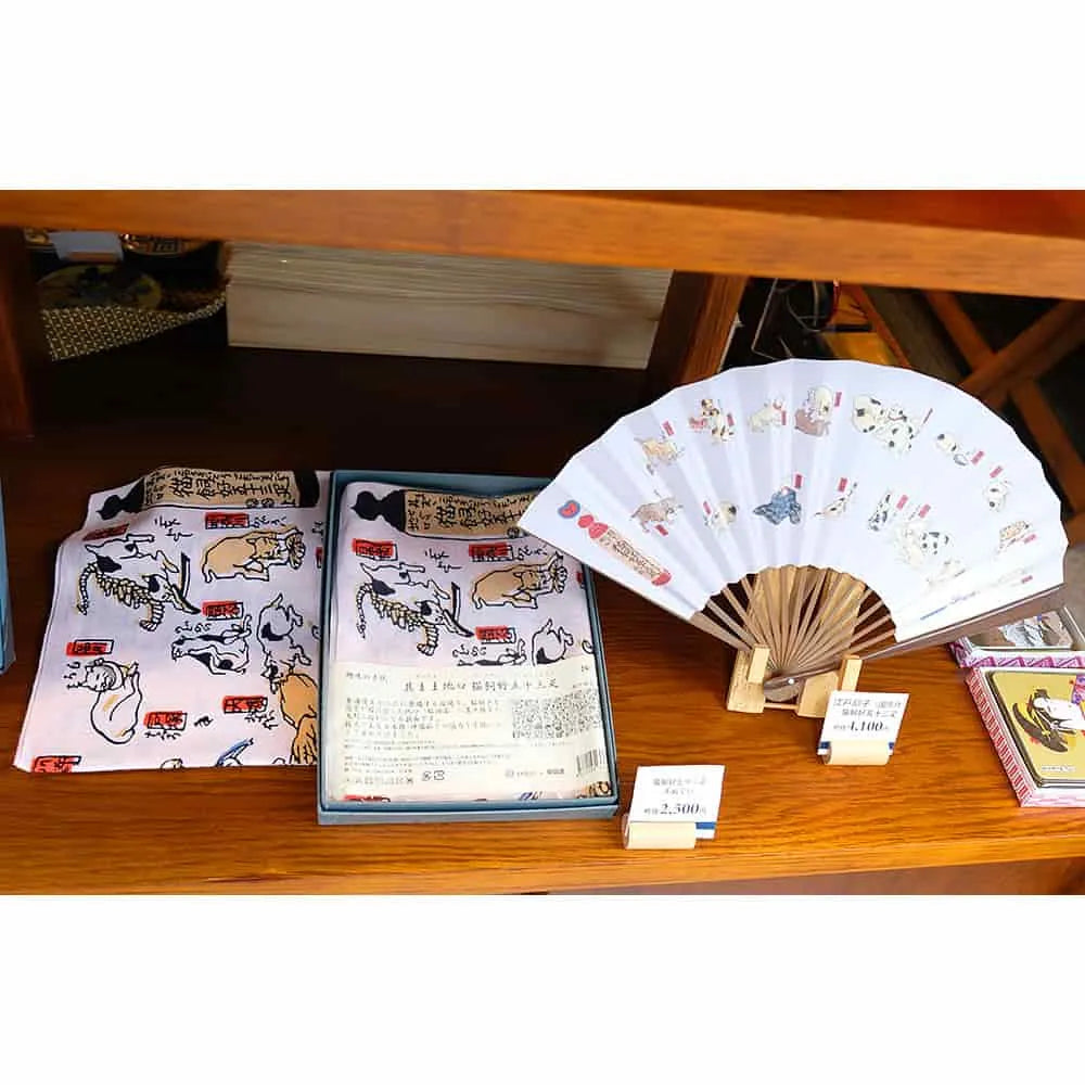 其のまま地口 猫飼好五十三疋 手ぬぐい – 江戸扇子とうちわの老舗通販_