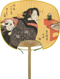 old name of Tokyoround fanTwelve Months in the Ima Style, Toyokuni, Ugetsu (April in the lunar calendar)