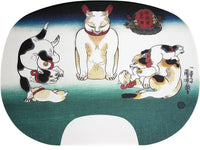 IbasenPeinture d'éventail imprimée No.13 Kuniyoshi, support de miroir peint, corps Gogaga
