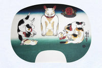 IbasenPeinture d'éventail imprimée No.13 Kuniyoshi, support de miroir peint, corps Gogaga