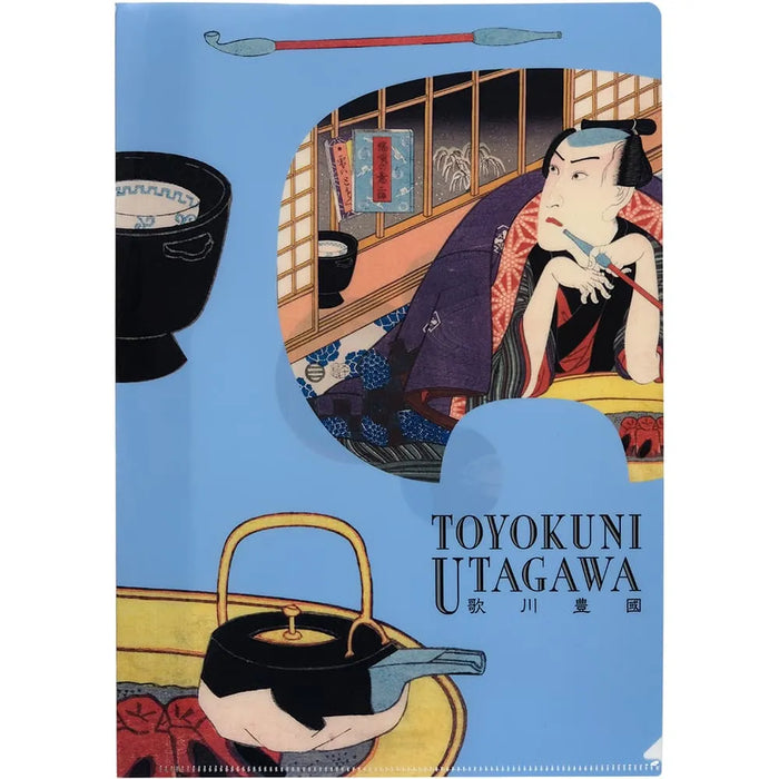 Utagawa Toyokuni Bambou sculpté Classeur transparent