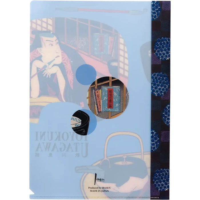Utagawa Toyokuni Bambou sculpté Classeur transparent