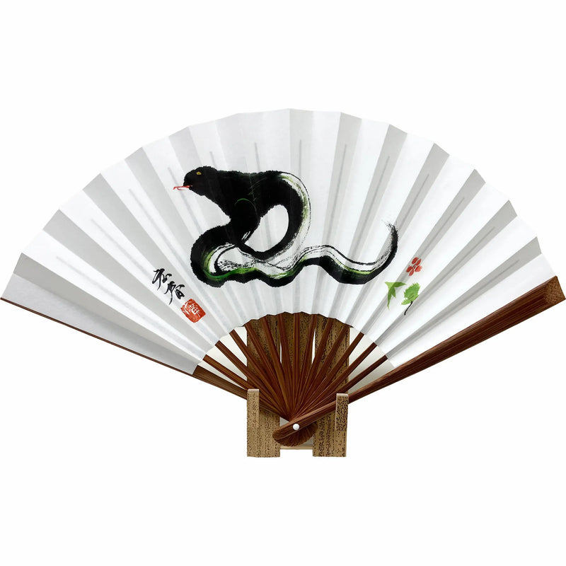 koushun-eto-snake-fan_厳選30本!書家・増永広春が1本づつ描く令和7 koushun-eto-snake-fan_厳選30本!書家・増永広春が1本づつ描く令和7