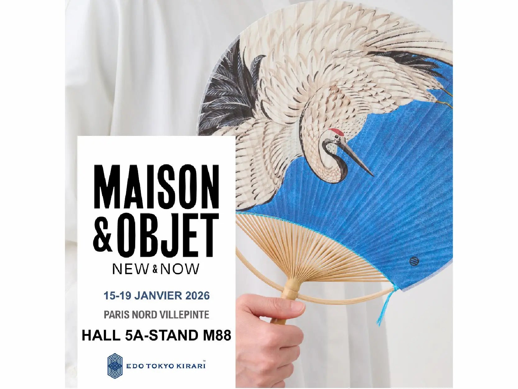フランスの展示会Maison & Objet Paris 2026に出展しました – 江戸扇子