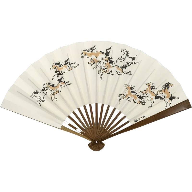 江戸扇子　馬九行く（うまくいく）