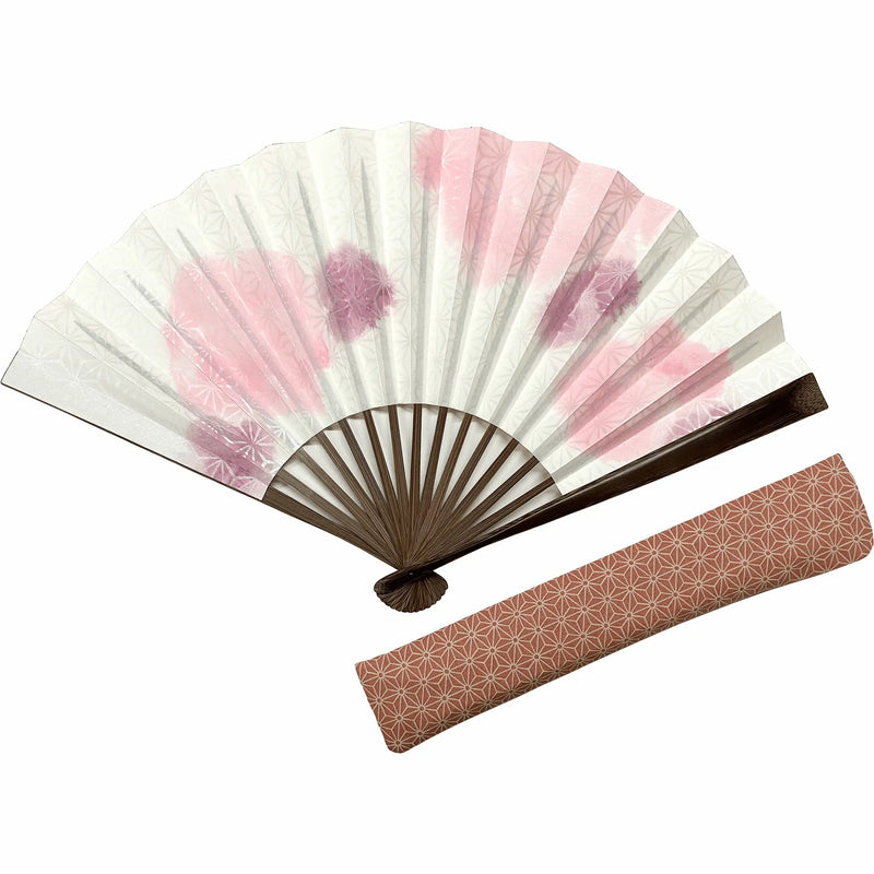 伝統柄　特選江戸扇子　桐箱入り　麻の葉