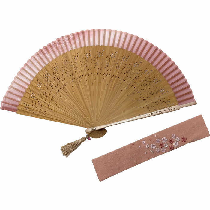 2026年　桜舞　ピンク　セット扇子