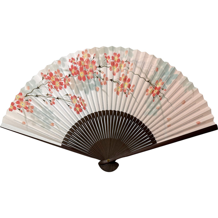 2026 Cherry Blossom Pattern folding fan (Pink)