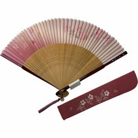Cherry blossom pattern set folding fan "Oboro