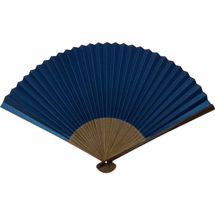 2026 Cherry blossom pattern folding fan (navy blue)