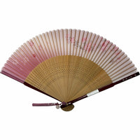Cherry blossom pattern set folding fan "Oboro