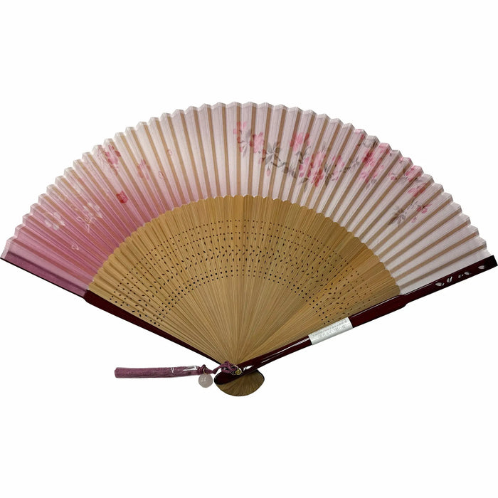 Fächersatz mit Kirschblütenmuster 'Oboro'.